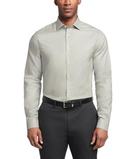Calvin Klein Mens Stretch Wrinkle Free Button Down Dress Shirt