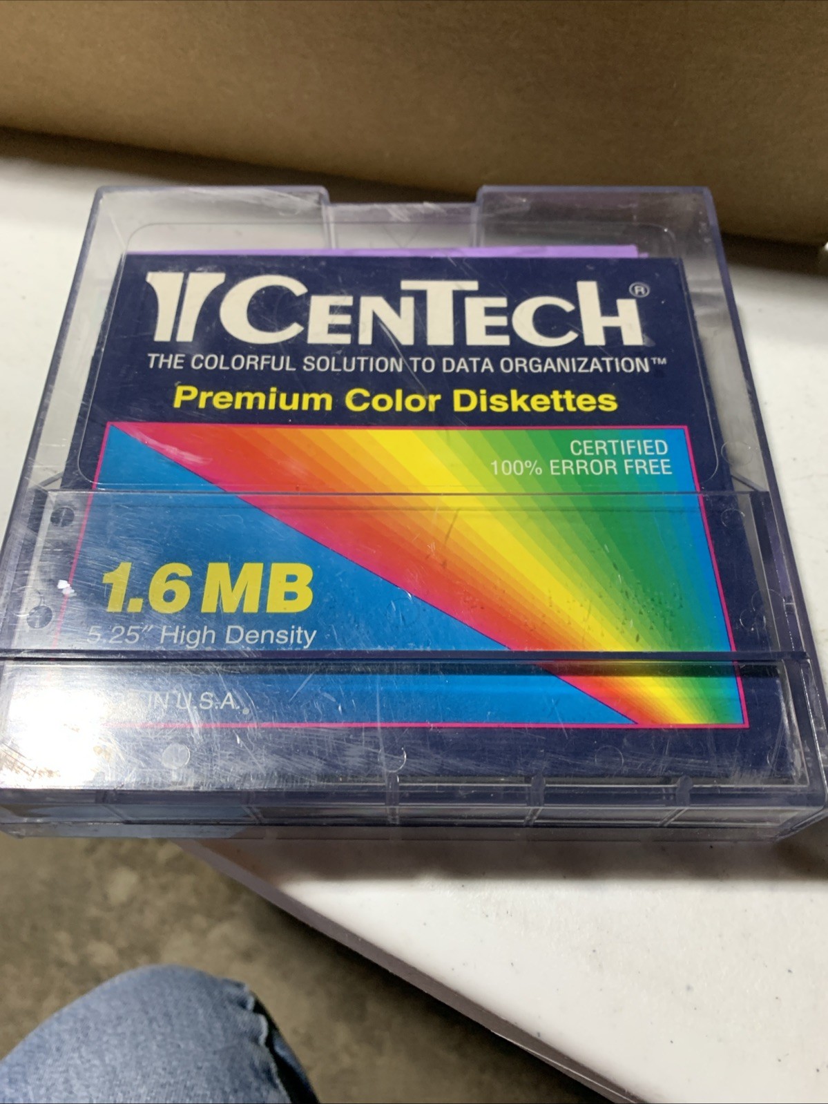 New Vintage CenTech Premium Color Disk Diskettes 1.6 MB 10 Count
