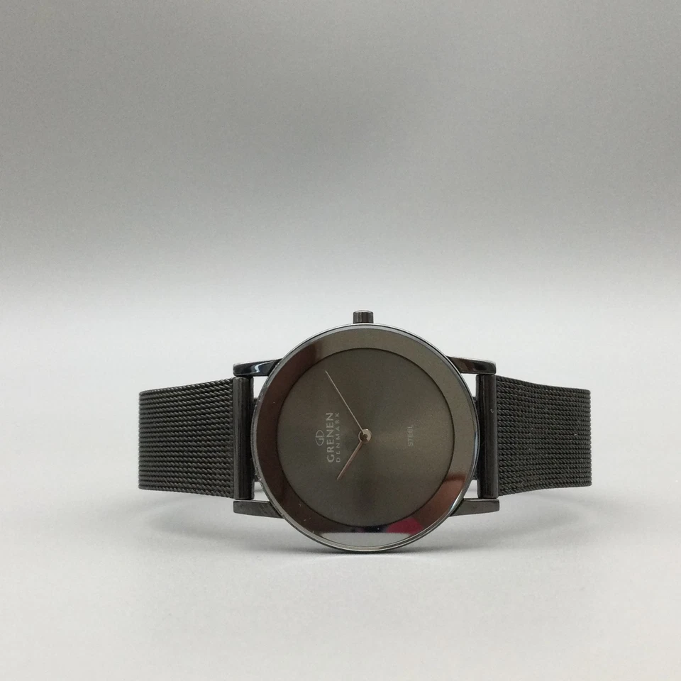 Reloj Grenen Dinamarca Mujer 33mm Acero Inoxidable Malla Banda Minimalista Batería Nueva Foto 4 de 4