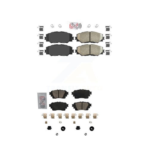 AmeriBRAKES KNF-101709 Brake Pad Sets 4-Wheel Set Front & Rear for Corolla 2019 - Picture 1 of 12
