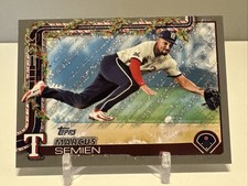 2025 Topps Holiday - Marcus Semien #H9 Holiday Silver Glitter
