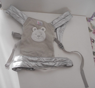 TINY TREASURES PUPPE GRAU TRAGETASCHE