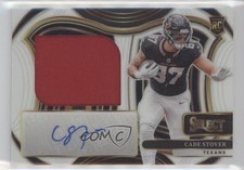 2024 Select Jumbo Rookie Signature Swatches White Prizm 10/75 Cade Stover s3g