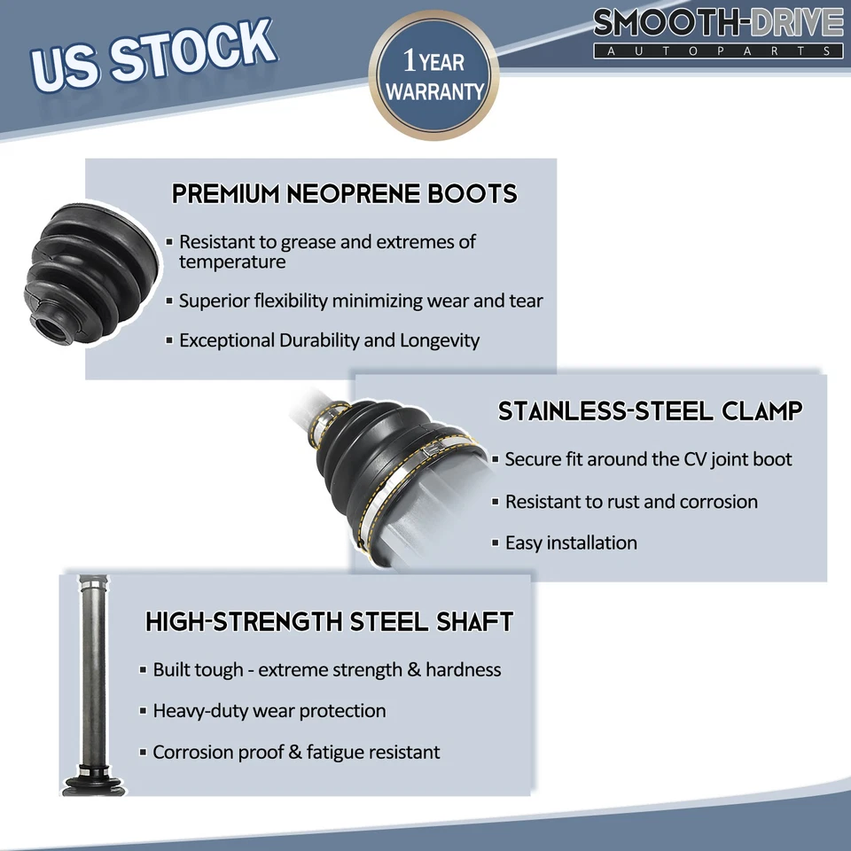 GSP Front Driver Side CV Axle Assembly for 03-06 Mercedes-Benz S430 S500 4Matic - Image 3 of 4