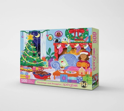 ''Stockings and Snuggles'' 500-Piece Christmas Puzzle