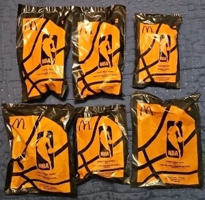 2005 McDonald’s NBA Happy Meal Toys-Set Of 6- SEALED