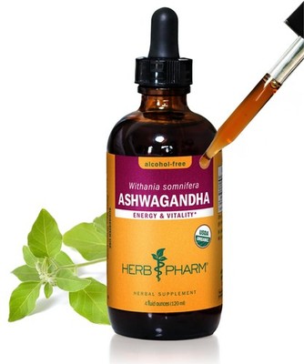 Ashwagandha Liquid Extract Alcohol Free Adaptogen 4 Oz