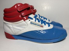 Reebok Freestyle Hi Classic Frosty Treats Red/White/Blue Women's US 7.5 Sneakers