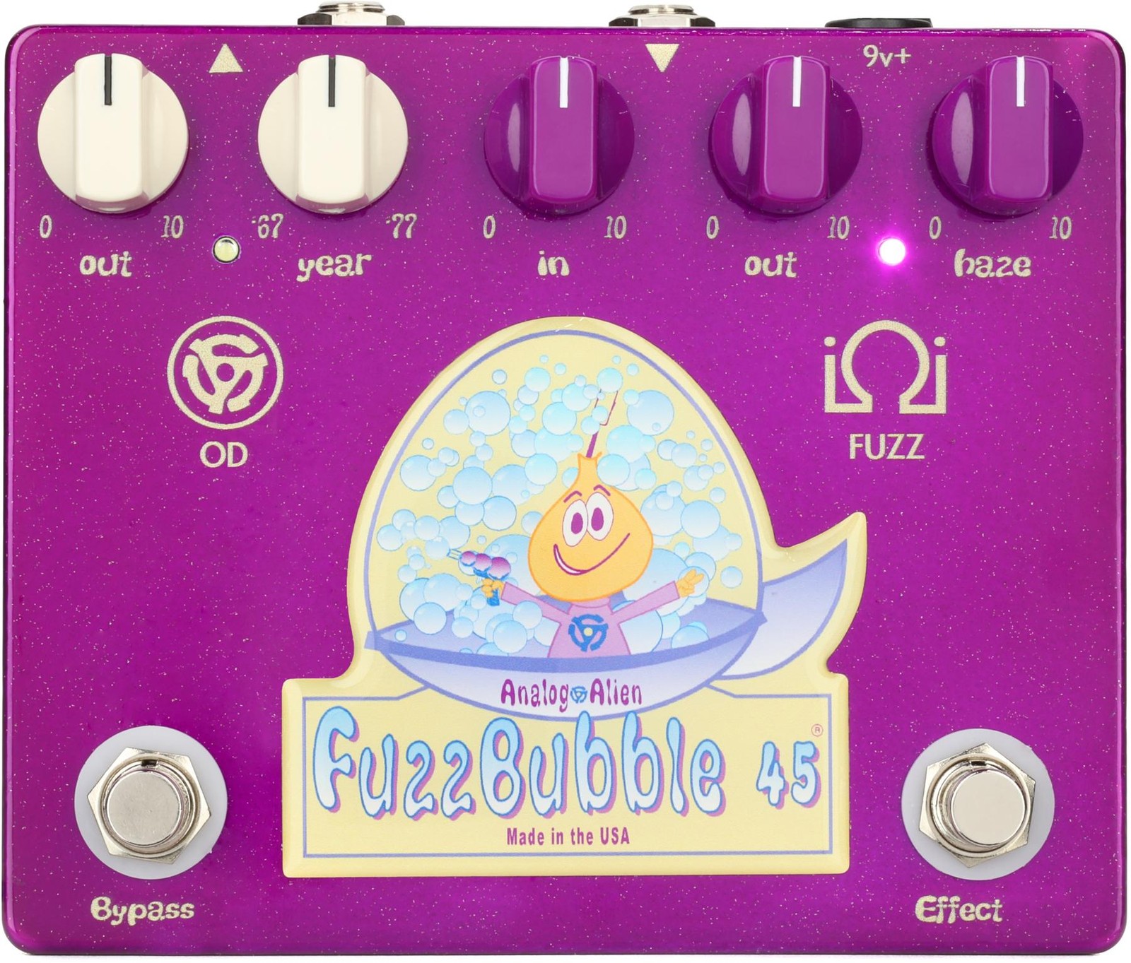 Аналоговый Alien Fuzzbubble-45 с овердрайвом и педалью Fuzz 34090₽
