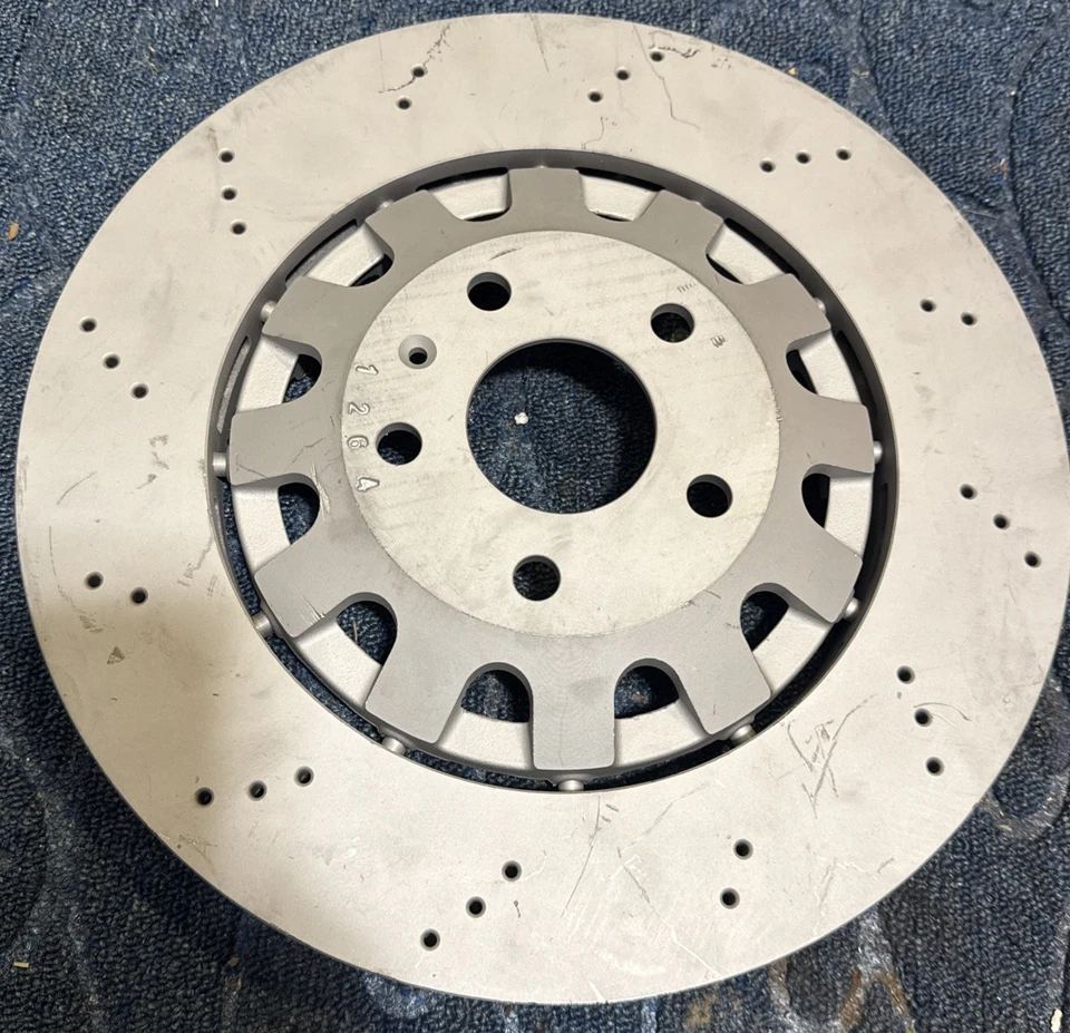 (1x) Disco de freno Zimmermann 370 mm delantero perforado Audi Ttrs 8J Seat Ateca Leon St Foto 3 de 4