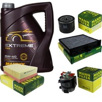 Inspektionspaket 5L Mannol Extreme 5W-40 FüR Renault ScéNic II 1.5 Dci Grand