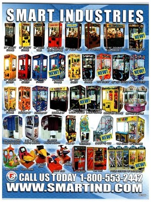 SMART INDUSTRIES Arcade Amusement Machine Sales Brochure Catalog 2006