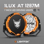 Lightfox Starrix 7" Osram LED Driving Lights Black Round Spotlight DRL Truck 4WD