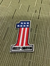 Embroidered Harley Davidson Iron On Patch