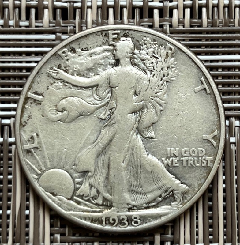 1938-D Walking Liberty half dollar, key date