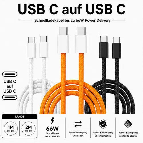 USB C auf USB C Schnellladekabel