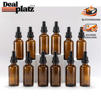 Pipettenflasche 50Ml Braun Glas FüR äTherische ÖLe, 12 StüCk