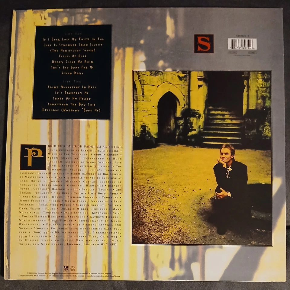 STING - Ten Summoners Tales - 1993 Vinyl LP -Original EU Pressing & Lyric Insert - Image 2 of 4