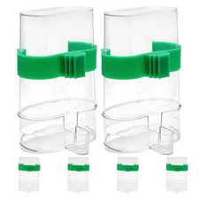 6 Pcs Bird Water Dispenser Automatic Feeder Canary Cage Accessories Budgie