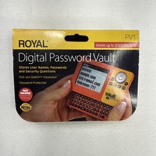 Royal Electronic Password Vault Vintage Storage New Qwerty Keyboard NEW
