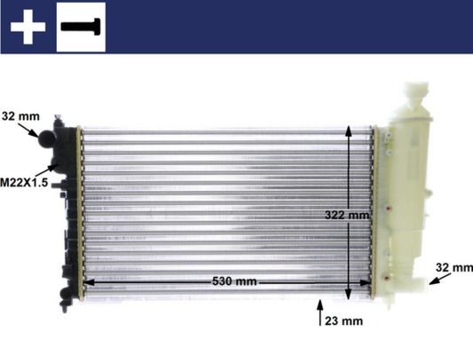 Mahle CR 468 000S KüHler, MotorküHlung FüR CitroËN-image