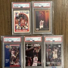 Michael Jordan Graded Card Lot (5) 1989-1997 Hoops Fleer SkyBox Upper Deck PSA 8
