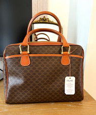 CELINE Brown Monogram Medium Top Handle Bag Z...