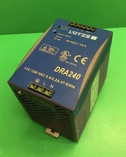 LUTZE DRA240-24A Redund POWER SUPPLY INPUT 115/230VAC 5.4/2.2A OUTPUT 24VDC 120W