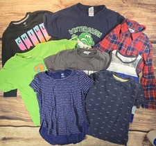  Lot Of 8 Boys Bundle Of Long/Shortsleeve Shirts Youth Size M 8 Kids Pre-owne
