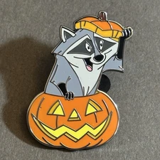 *Small Flaw* 2025 Disney Halloween Pumpkin Pals Mystery Pin Meeko Pocahontas