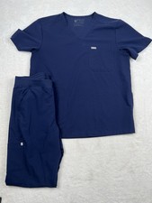 FIGS Men  s Scrub Set Navy Chisec Top L Axim Cargo Pants M