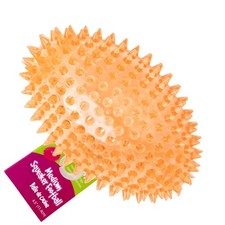 Gnawsome 4.5 Spiky Squeaker Football Dog Toy - Large, Cleans Teeth and Promote