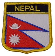 Pack of 12 Nepal Country Embroidered Iron On Patch FPS-165