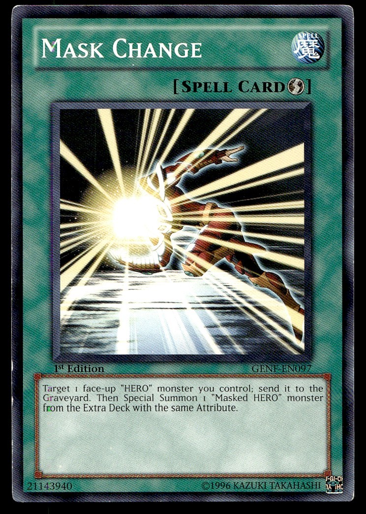 Mask Change - GENF-EN097 - 1st Edition - YuGiOh | Buy 3 Get 5 Free
