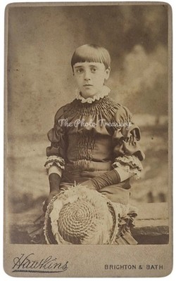 CDV MÄDCHEN NAMENS LILLIAN COX SPÄTER BURNHAM FRANSENHAAR HAWKINS BRIGHTON & BAD