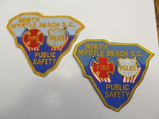 South Carolina North Myrtle Beach Public Safety Patch Set Obsolete L Cheese Diff