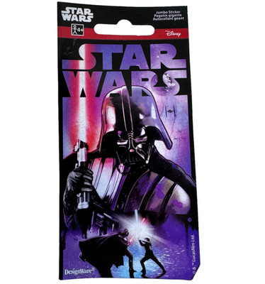 STAR WARS Jumbo Sticker Darth Vader Luke Skywalker Yoda Designware 150135 Amscan