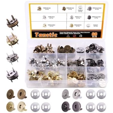 60 Sets 18mm Magnetic Button Clasps Snaps for Sewing, Craft, Bags, Clothes