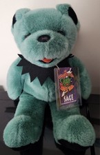 Sage 14" Grateful Dead Teddy Bear With Plastic Tag Liquid Blue HTF Rare