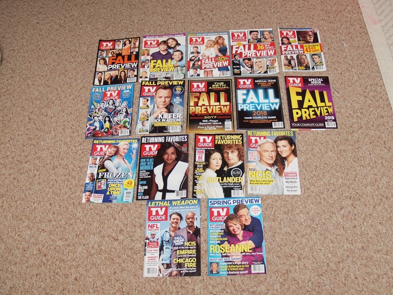 Fall Preview TV Guide: 2010-2019, 10 issues; '16  & '18 Sneak Peak; 4 Return Fav