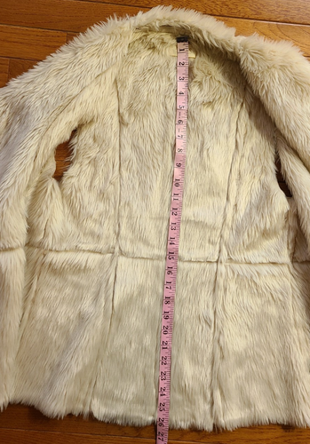 Refuge Kunstfell Weste Damen Gr. Small Western BoHo Chic Vegan Fur Medium - Bild 6 von 9