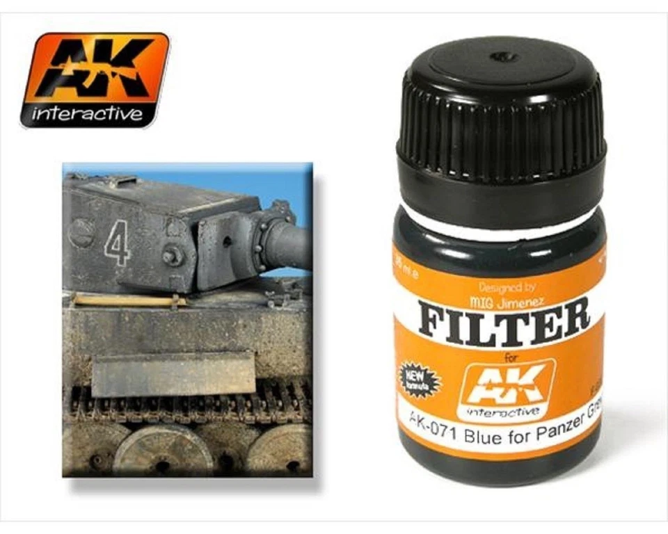 AK INTERACTIVE FILTRO BLUE PER GRIGIO PANZER Cod.AK071