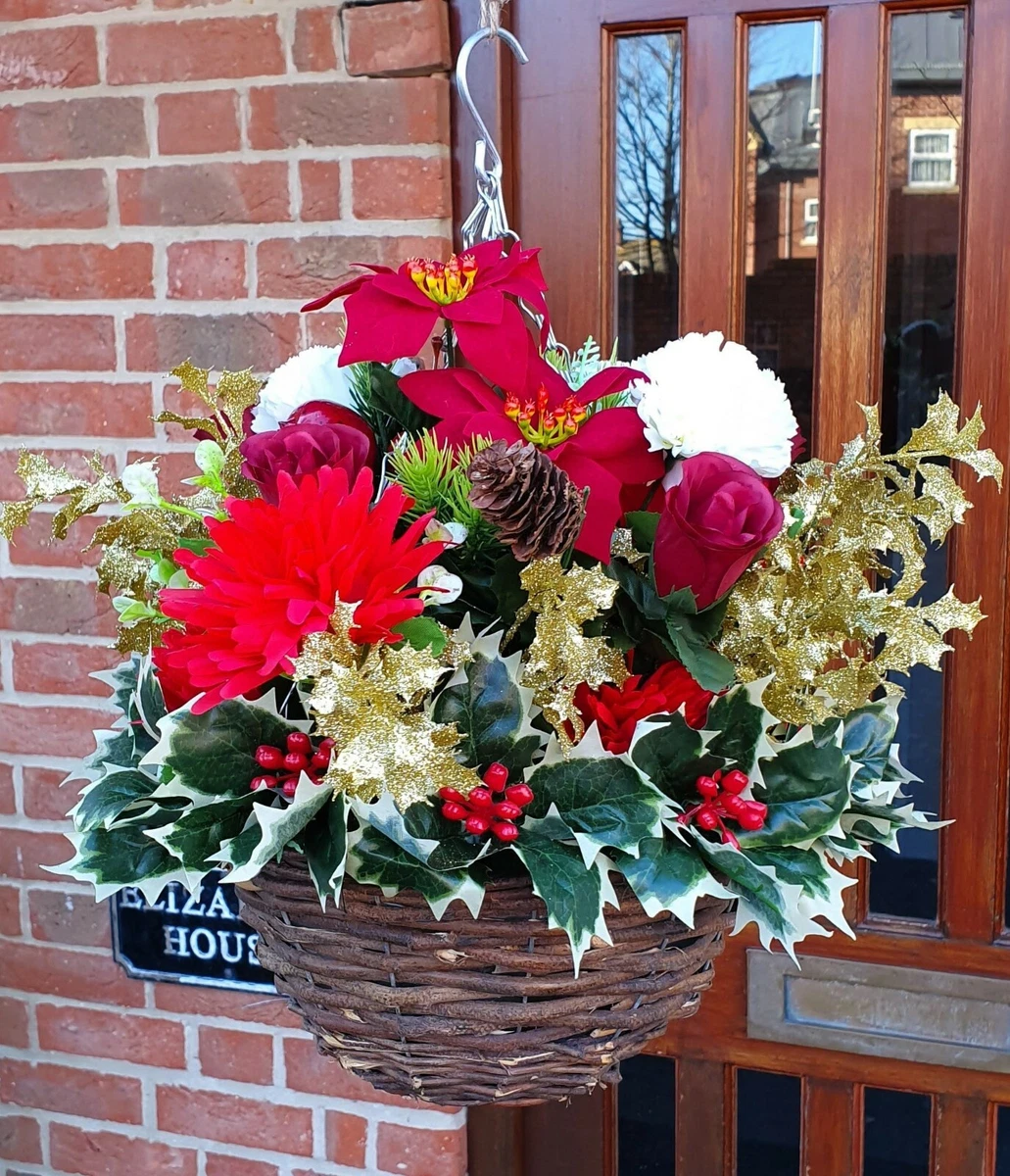 Christmas 2024 flowers artificial