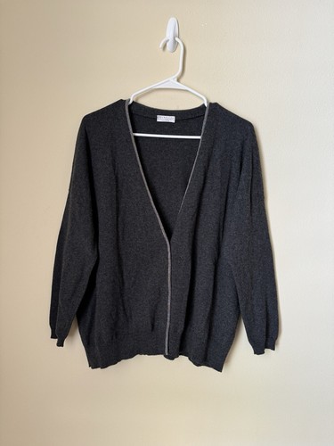 Cardigan Cachemire 100% Brunello Cucinelli Marron Taille XXS - Occasion Parfait état