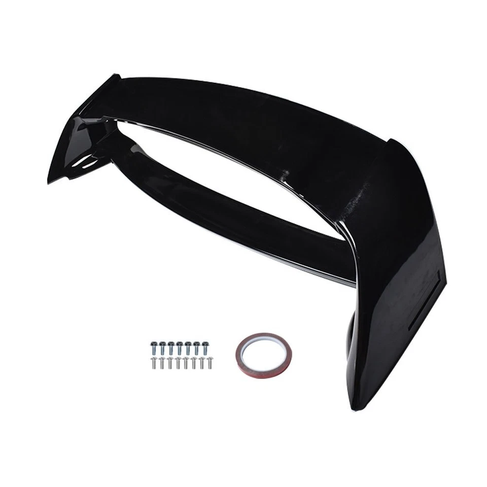 Alerón de maletero de plástico negro brillante apto para Honda Civic 2006-2011 sedán de 4 puertas Foto 2 de 4