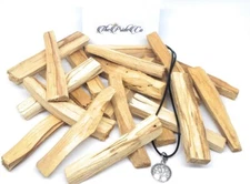 Palo Santo Smudge Incense Stick/Wood (20 Pack) & Tree Of Life Necklace-Ecuador
