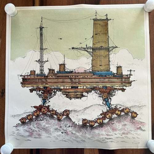 Poster Steampunk Vintage P. Wolff Steampunk Stampa Arte Set di 4 Motori Mortali Come E8 - Foto 13 di 16