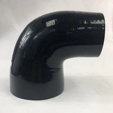 Brand NEW 3" to 4" Black 90 Degree Silicone hose Coupler 4 layer polyester