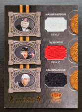 2010-11 Crown Royal Royal Lineage Brodeur/Parise/Kovalchuk Triple GW Relic 2/100
