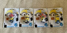 Despicable Me 2 Puzzle Erasers Fireman Maid Megaphone Carl & Tim Set of 4